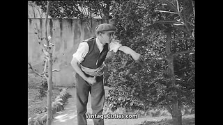 Isäntä Houkuttelee Hänen Uusi Puutarhuri