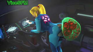 Samus Aran bir hayvon tomonidan fucked (ovoz)